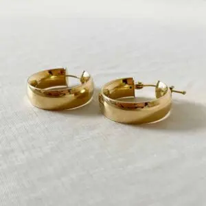 Aro Argolla Lisa Oro 18k