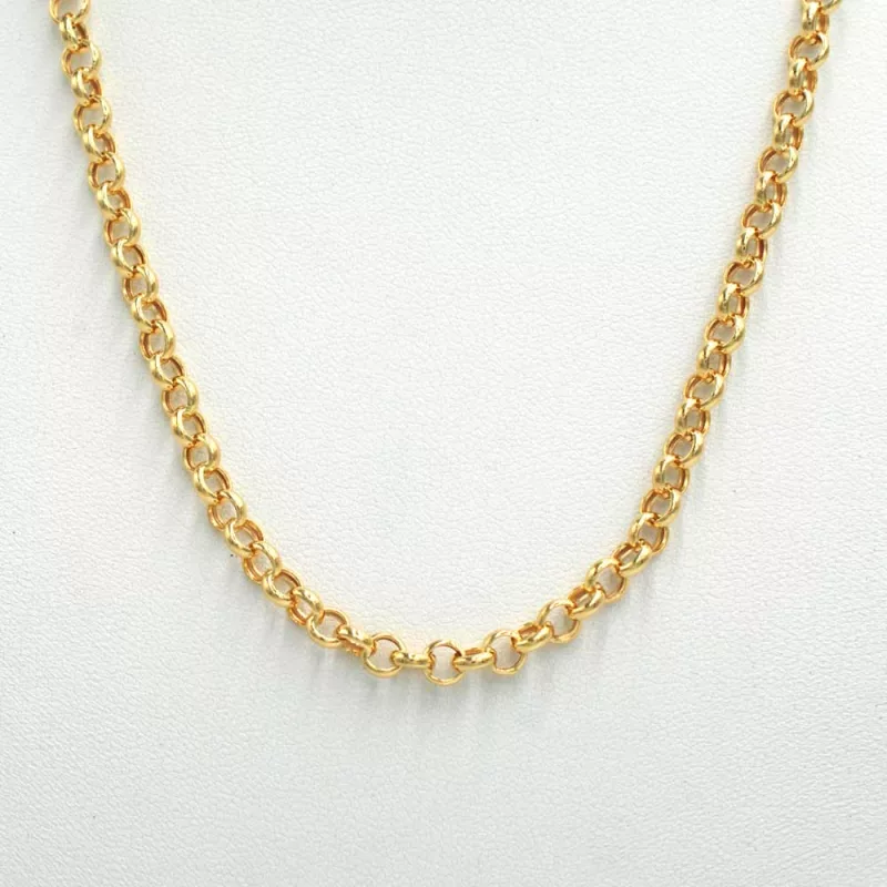 Cadena Rolo Gruesa Oro Amarillo 18k