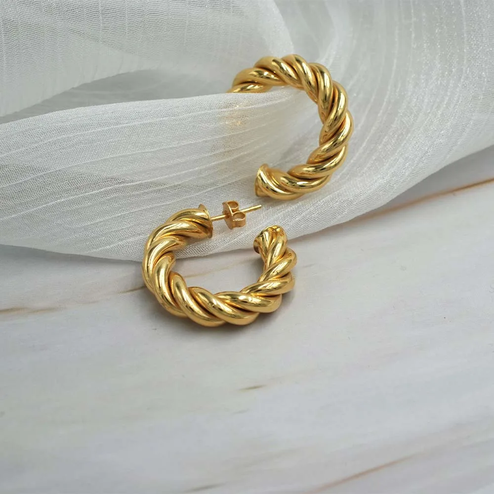 Aro Argolla Olivia Oro Amarillo 18k