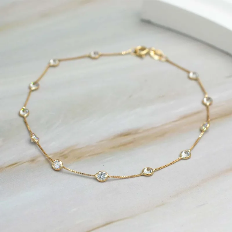 PUL_PUNTOSLUZ Pulsera Puntos de Luz Oro Amarillo 18k