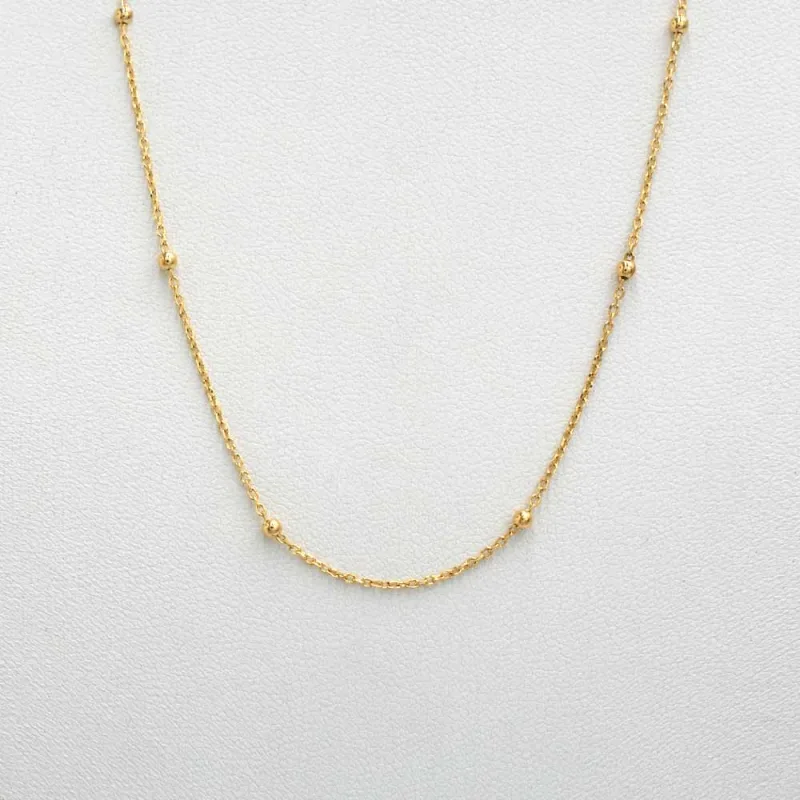 CAD_FORCPELOTITAS Cadena Pelotitas Oro Amarillo 18k