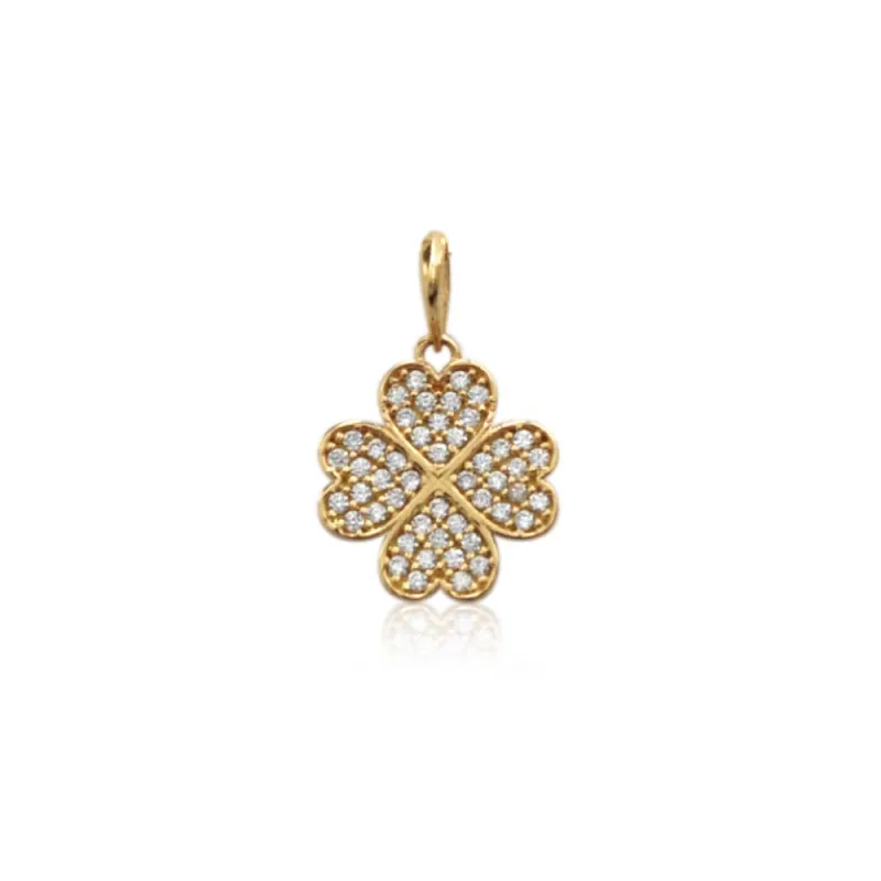 COL_TREBOL Colgante Trebol Oro 18k