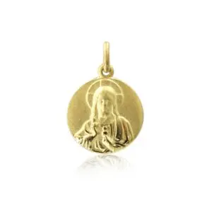 Medalla Sagrado Corazón Oro 18k